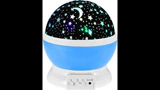 [OFFER] Night Light Lamp Projector | Star Light Rotating Projector | Star Projector Lamp Romino Star Master Rotating 360 Degree Moon Night Light Lamp