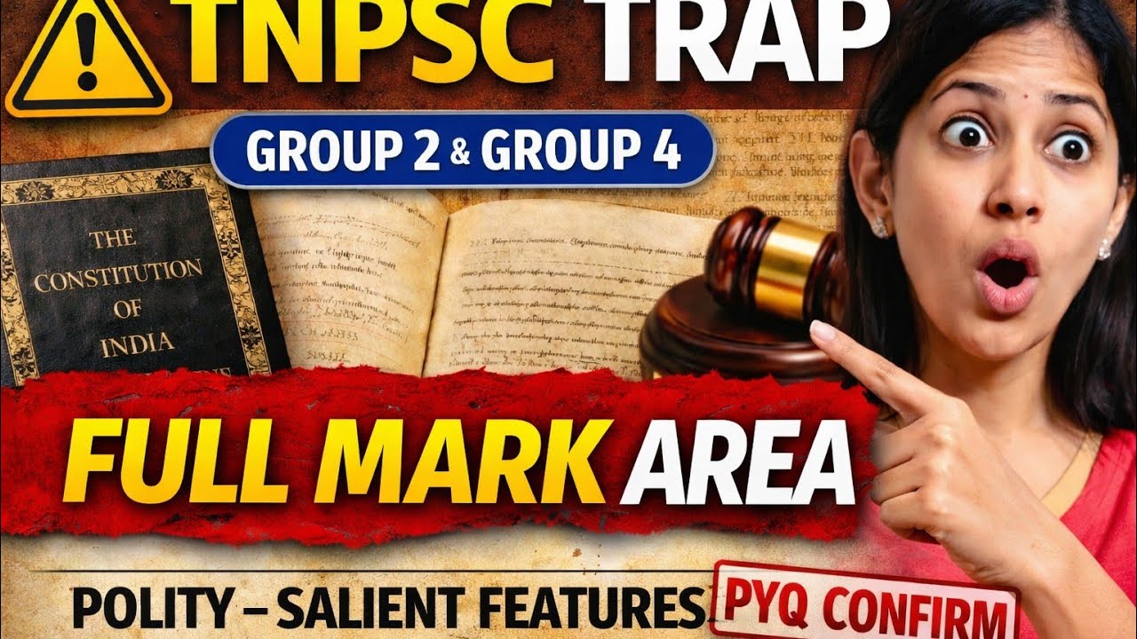 “TNPSC Polity Full Mark Formula | Salient Features – Smart Analysis (2026)”