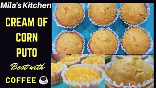 Isa Nanamang Bagong Masarap na Flavor|Cream of Corn Puto|Milas Kitchen
