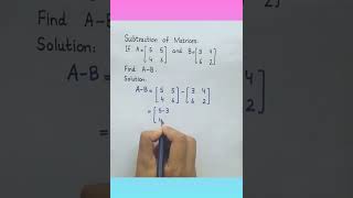 Subtraction of Matrices Class 9 screenshot 2