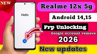 Realme 12x 5G FRP Bypass New Method 2026 🔥 || Working 100%