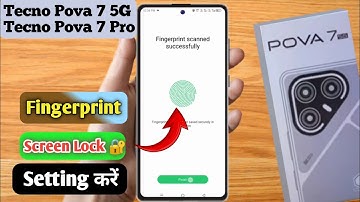Fingerprint lock in tecno pova 7 5g, tecno pova 7 5g in display finger, In display fingerprint