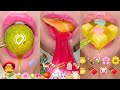 30 Minutes Of ASMR Satisfying Eating Emoji Food Challenge