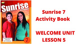 Sunris 7 Activity Book Lesson 5