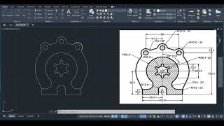 Learn AutoCAD Faster! 🔥 Draw This Mechanical Component Step-by-Step #autocad