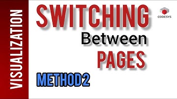 Switching between Pages |  Visualizations | CODESYS Tutorial #programming #hmiprogramming