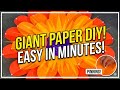 How to Make GIANT Paper Flowers! Stunning DIY Backdrop Idea Large Paper Flower Tutorial |