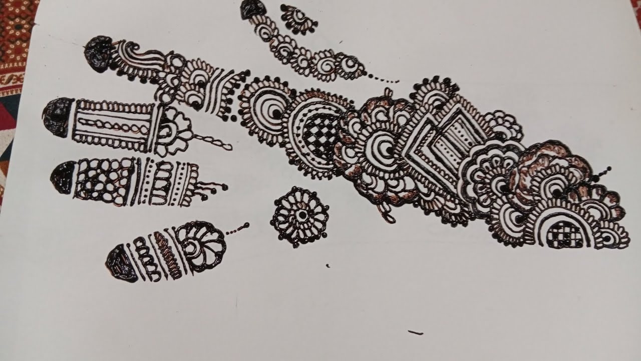 Mehendi design 😊 hand make 