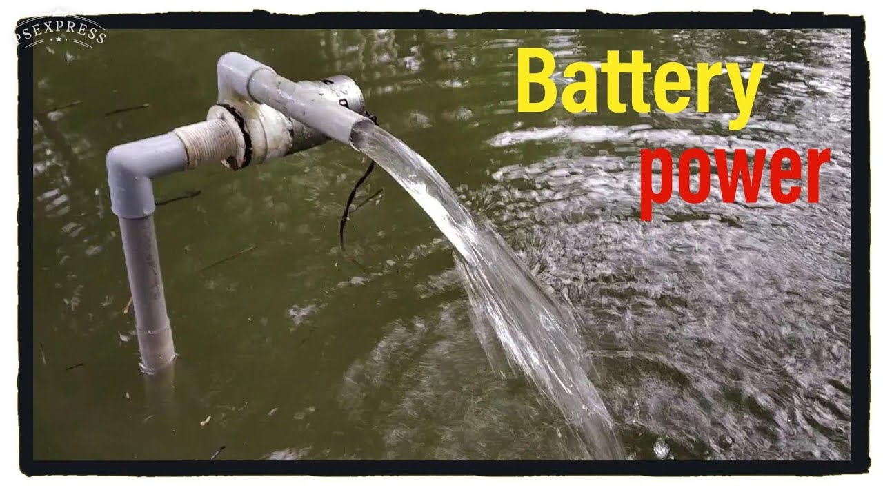 Battery power waterpump YouTube