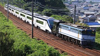 2019/8/25 8862レ EF65 2087+ヨ8642+AE9編成8両 京成AE型甲種輸送 @金谷〜島田