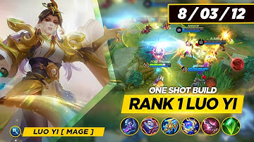 LUO YI BEST ONE SHOT BUILD 2023 TUTORIAL BRUTAL DAMAGE | BEST BUILD AND EMBLEM | LUO YI MLBB