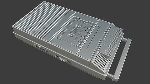 BLENDER CHALLENGE 3: Modeling a Cassette Player (Part 7)