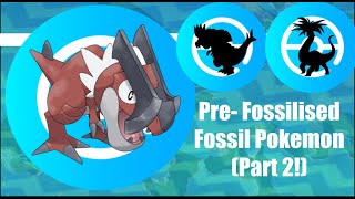 Drawing Ancient forms for fossil Pokémon (PART 2!)