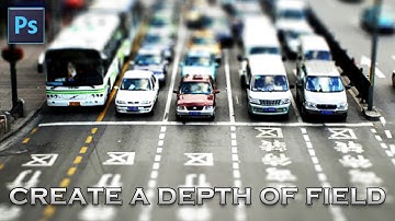 Photoshop Tutorial I How to create a Depth of Field Using the Lens Blur Filter under 3 minutes