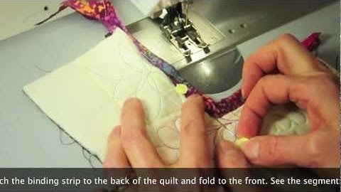Binding Inside Corners of Quilt