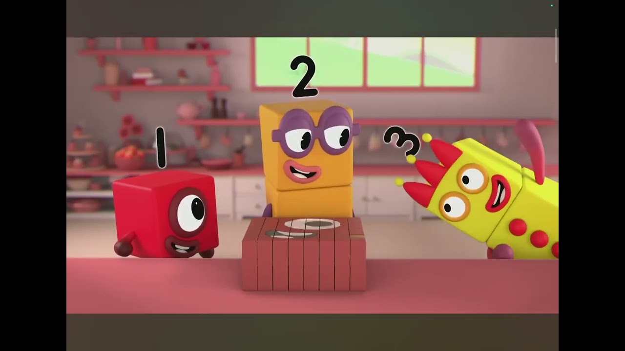 The Numberblocks playing what if you add zeros!