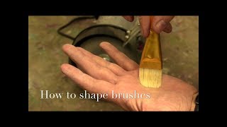 Как придать форму кистям. How to shape brushes (English subtitles)
