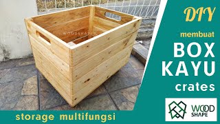 Membuat Kotak Kayu / Peti Buah / Crate Dari Kayu Bekas Palet