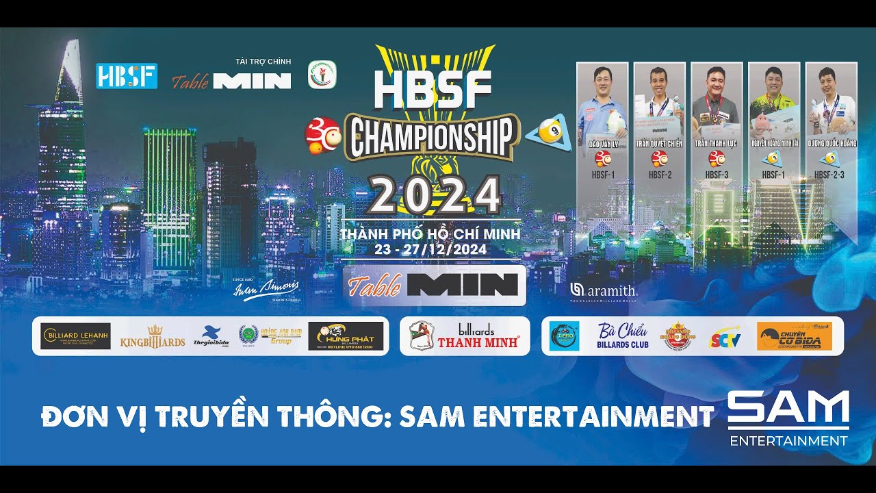 [TV TABLE] | POOL 9 BI | Giải Billiards HBSF Championship Min Table 2024 | LIVE STREAM