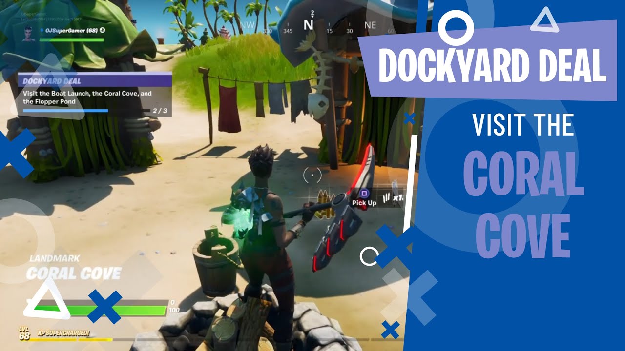 Visit the Coral Cove - Dockyard Deal Challenges