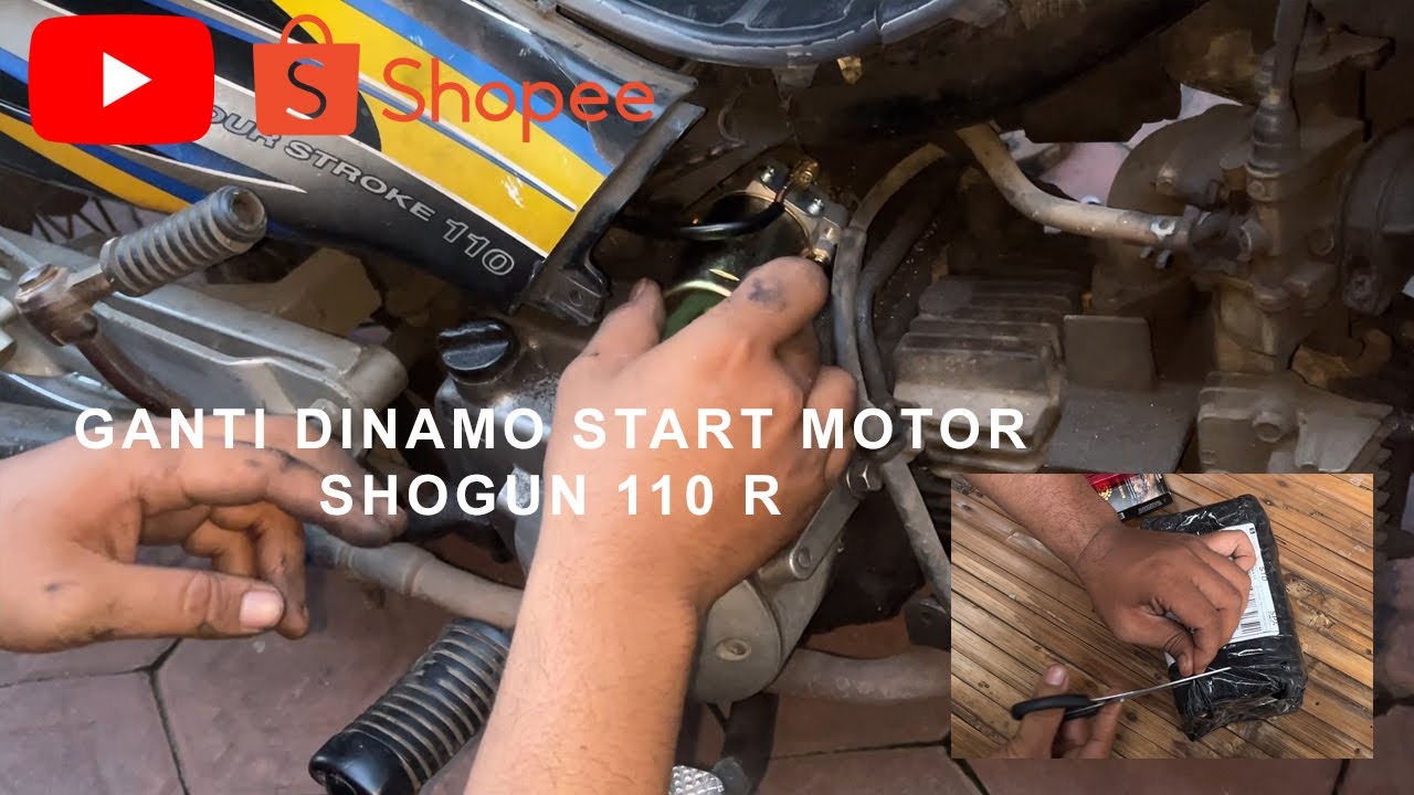 Ganti Dinamo Starter Shogun R 110 Pakai Dinamo Smash Lama ‼️ Beli di Shopee, Murah & Berfungsi!