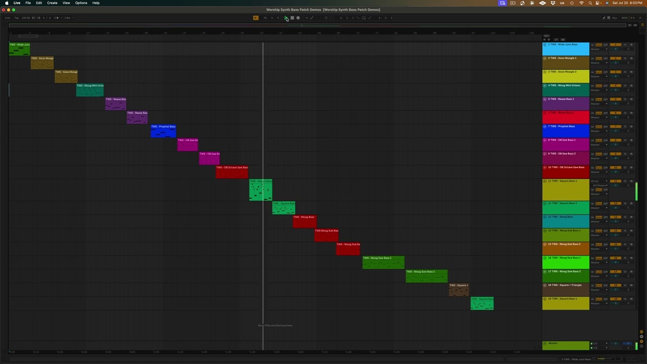 Worship Synth Bass for Ableton Live