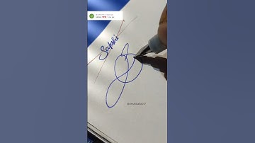 How to make sign letter S? #Sakshi signature style ❤👌