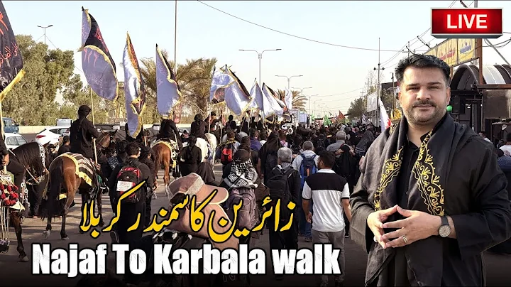 🔴Subh Ka Manzar Najaf to Karbala | Zaireen Ka Samandar | Millions Walking for Arbaeen 🇮🇶