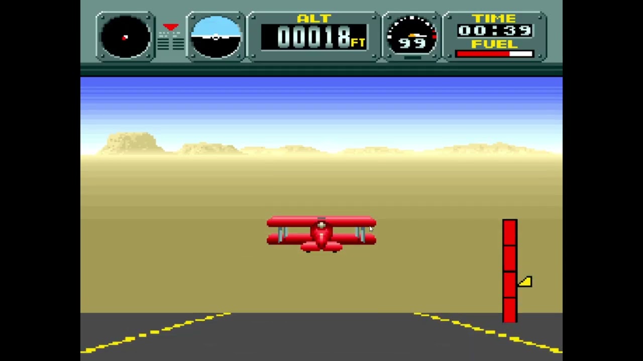 Pilotwings Light Plane crash