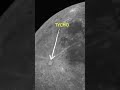 LUNA, Polo Sur. TYCHO #shorts #moon