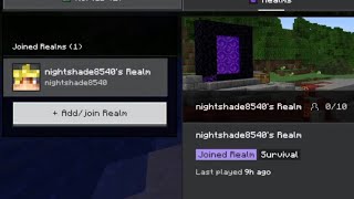 Minecraft Bedrock Realms (Nightshade8540)