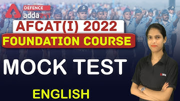 AFCAT 1 2022 | English | Mock Test