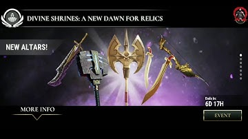 New relics divine shrines a new dawn for relics, dawn of titans dawn for relics event