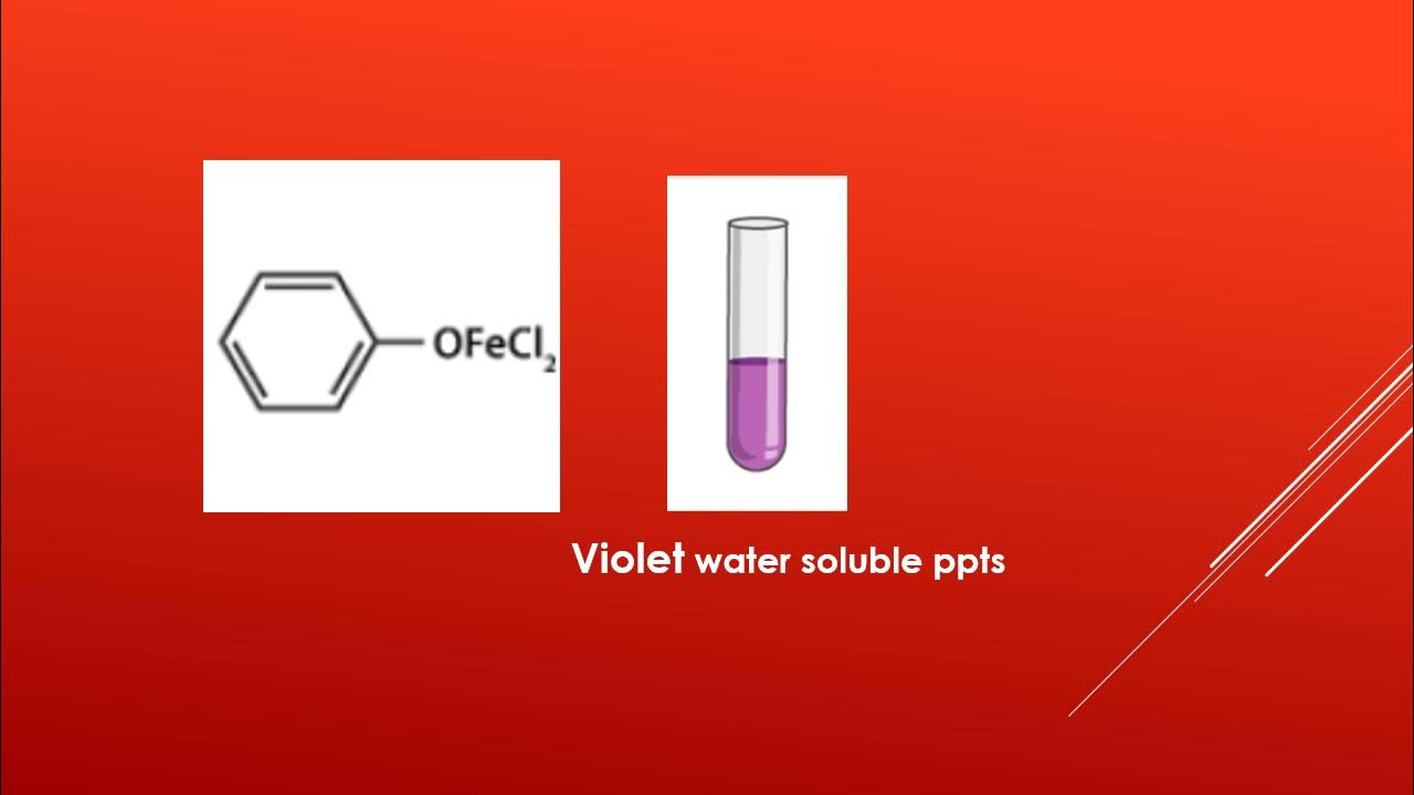 Neutral FeCl3 test (for detection of phenols) YouTube