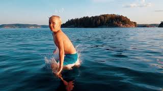 Gårviks badplats, en skön sommarkväll
