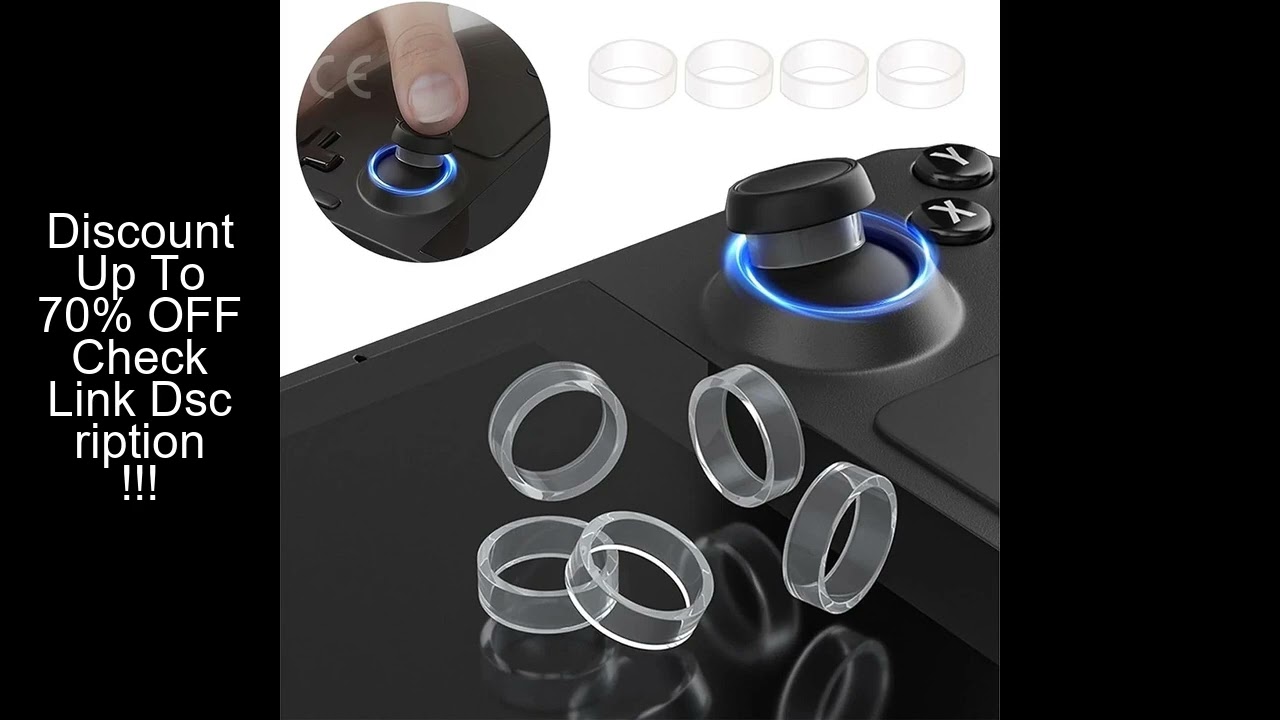 8pcs Elastic Protective Joystick Rubber Ring for PS5/ PS4/ Steam Deck Rocker Silicone RingCover for