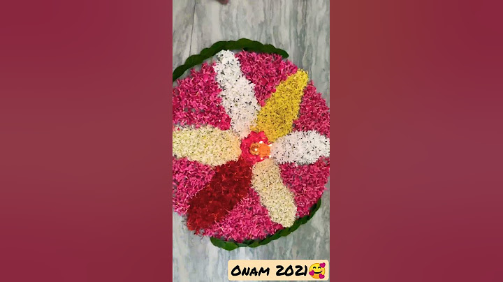 Onam 2021| Onam Celebration | Onam poo kolam #shorts