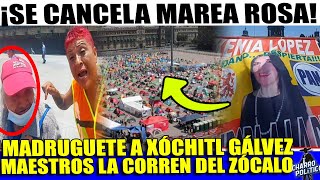 MIRA LO QUE ESTA PASANDO EN EL ZOCALO ¡AQUÍ XOCHITL NO ENTRA! SE CANCELA MARCHA ROSA JAJAJAJAJA