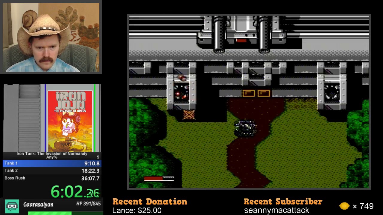 Iron Tank NES speedrun in 3104 by Arcus YouTube