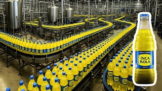 Como se HACE la INCA KOLA en PERÚ🥤 | La BEBIDA más querida del PERÚ