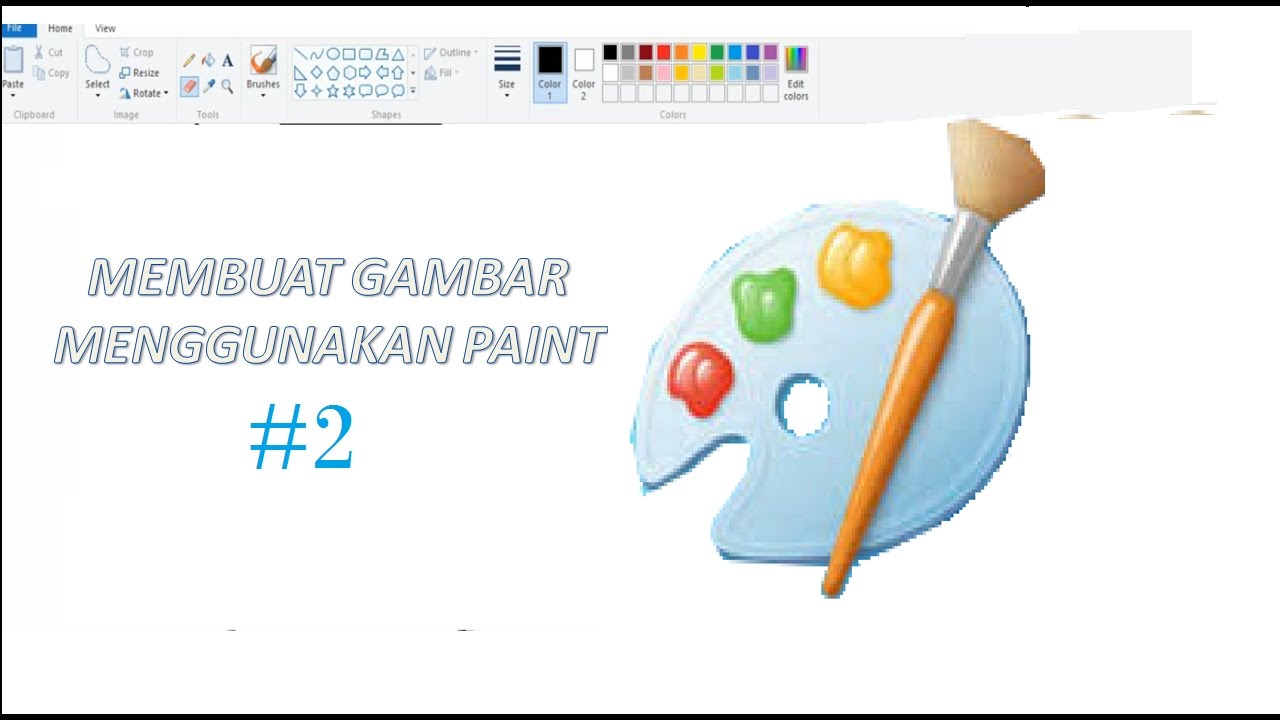  Menggambar Menggunakan Paint  2 YouTube