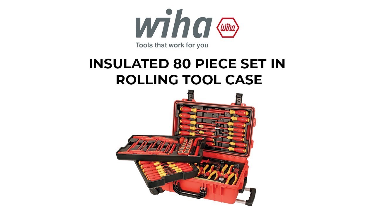 32800 Insulated 80 Piece Set in Rolling Tool Case - YouTube