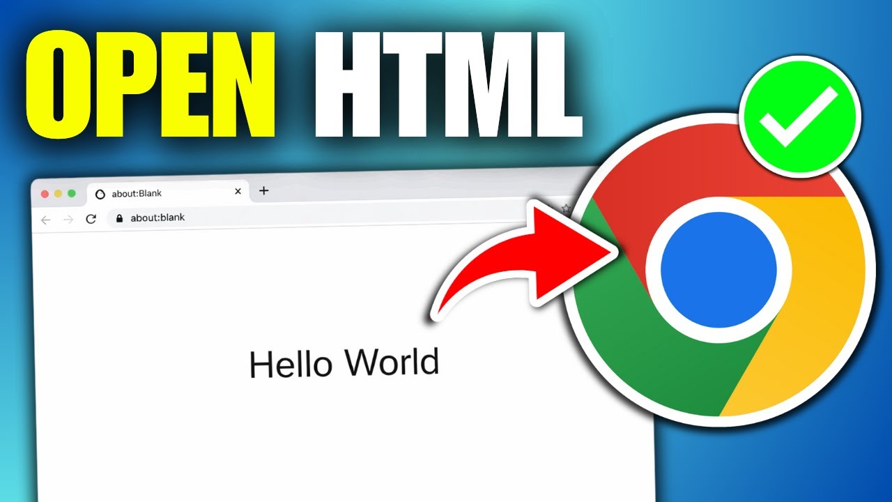 Html Open File Explorer How To Open HTML File In Chrome Browser - YouTube