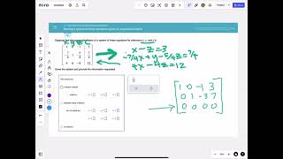 ALEKS Help:  Using Augmented Matrix to solve systems