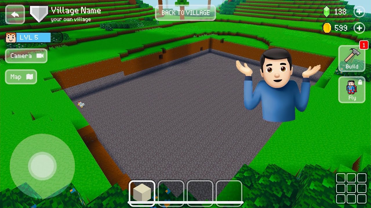 I Built an Underground Street in Block Craft! (Part 1)