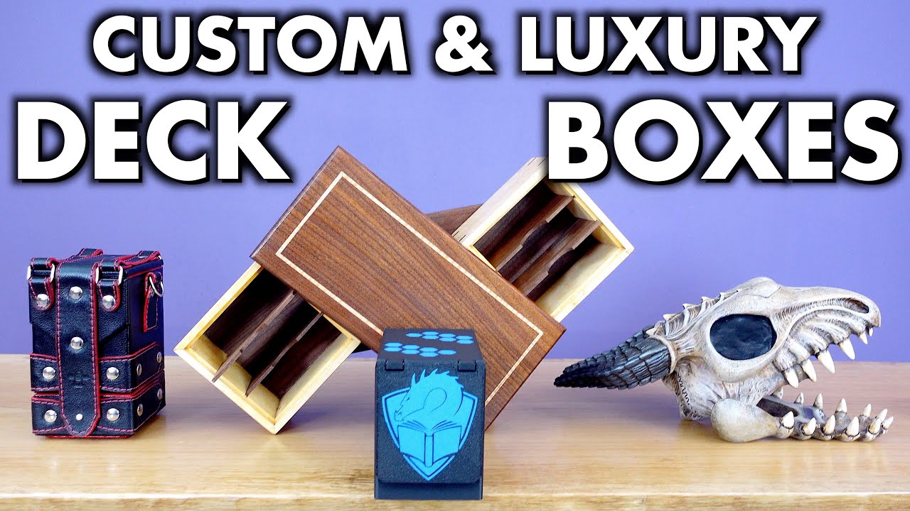 Customized Leather Deck Box  Deckbox Magic the Gathering  Yu-Gi-Oh  Pokemon  EDH Commander  Tournament box