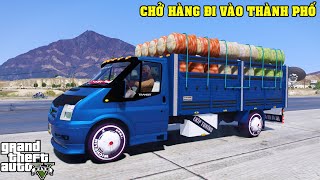 GTA 5 Chạy Xe Tải Chở Rau Củ Quả Lên Thành Phố Để Bán Và Một Ngày Làm Nông Dân Vùng Quê Hẻo Lánh ! screenshot 4