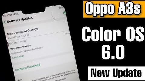 Oppo A3s Color OS 6 | Use Color OS 6.0 On Oppo A3s | Color OS 6.0 Theme Oppo | Najaf Technical Pk