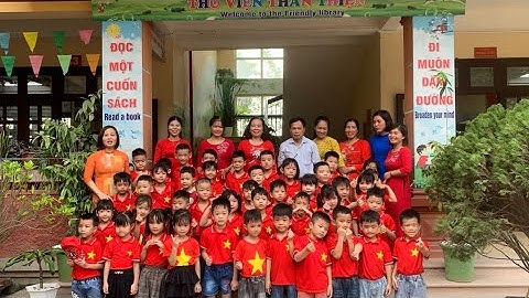 Hoạt động trải nghiệm: Các bé 5 tuổi Trường mầm non xã Nhân Chính thăm quan trường Tiểu học.