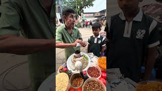 Old Man Making Very Delicious Chanacur Mix everyone streetfood